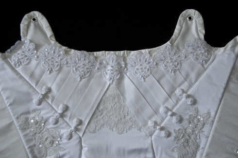 Bridal Corset front details.