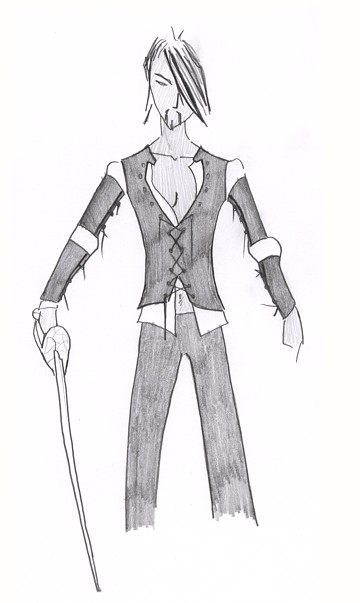 Don Giovanni costume sketch