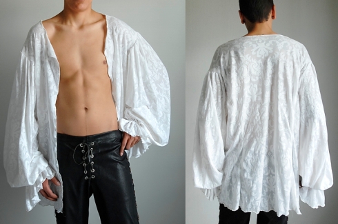 The Damask shirt from the front and back.
