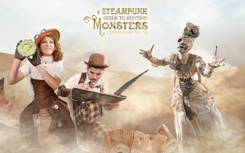 The heroes of A Steampunk Guide to Hunting Monsters fight a mummy!