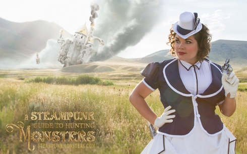 Lizzie plays Brunhilde Bamfield in A Steampunk Guide to Hunting Monsters.